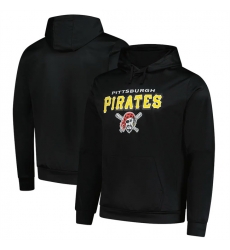 Men Pittsburgh Pirates Black Dunbrooke Champion Pullover Hoodie