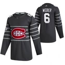 Canadiens 6 Shea Weber Gray 2020 NHL All Star Game Adidas Jersey