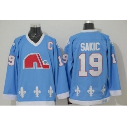 Men Women Youth Nordiques Customized Light Blue Jersey