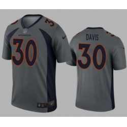 Broncos #30 Davis Gray Jersey