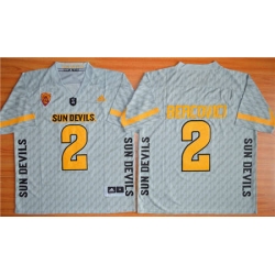 Arizona State Sun Devils #2 Mike Bercovici New Grey Stitched NCAA Jersey