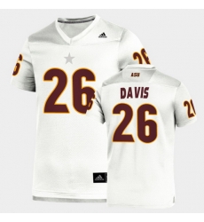 Men Arizona State Sun Devils Keith Davis Replica White Football Jersey