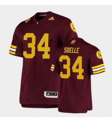 Men Arizona State Sun Devils Kyle Soelle Premier Maroon Football Jersey