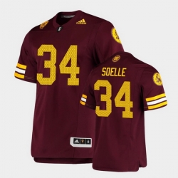 Men Arizona State Sun Devils Kyle Soelle Premier Maroon Football Jersey