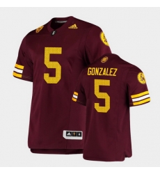 Men Arizona State Sun Devils Zane Gonzalez Premier Maroon Football Jersey