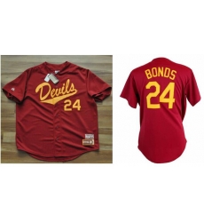 Men Devil Barry Bonds ASU NCAA Red jersey