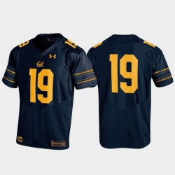 Men California Golden Bears 19 Navy Replica Jersey