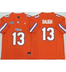 Men Florida Gators  13 Jadan Baugh Orange 2026 F U S E  Stitched Jersey