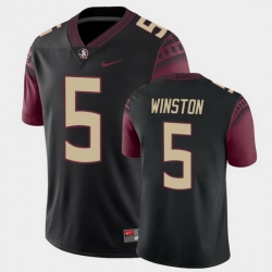 Men Florida State Seminoles Jameis Winston College Football Black Alternate Game Jersey