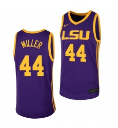 LSU Tiger Adam Miller Purple 2021 Transfer Men Jersey