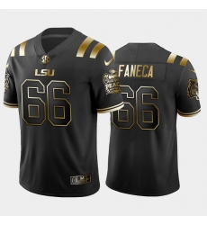 LSU Tiger Alan Faneca Black Golden Edition Men'S Jersey