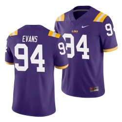 LSU Tiger Joseph Evans Purple Game Men'S Jersey