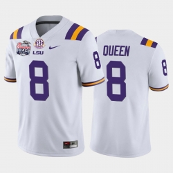 LSU Tiger Patrick Queen White Home Men'S Jersey