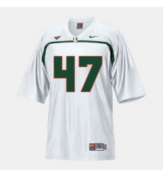 Men Miami Hurricanes Michael Irvin College Football White Jersey