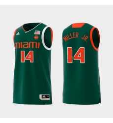 Men Miami Hurricanes Rodney Miller Jr. Green Replica College Basketball Jersey