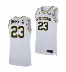 Michigan Wolverines Brandon Johns Jr. White Replica Jersey