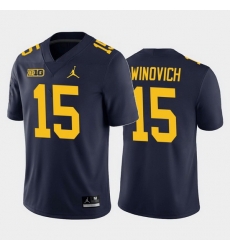 Michigan Wolverines Chase Winovich Navy Home Men'S Jersey