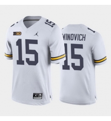 Michigan Wolverines Chase Winovich White Away Men'S Jersey