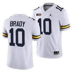 Michigan Wolverines Tom Brady White Nfl Alumni Mvp Men Jersey