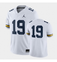 Michigan Wolverines White Game Men'S Jersey (1)