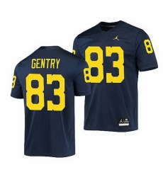 Michigan Wolverines Zach Gentry Navy Game Men'S Jersey