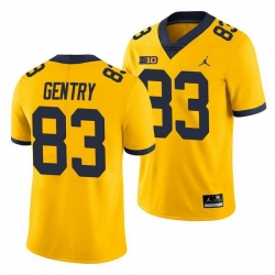 Michigan Wolverines Zach Gentry Yellow Game Men'S Jersey