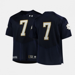 Men Notre Dame Fighting Irish College Football Navy Jersey