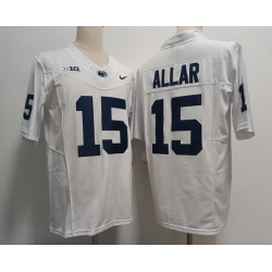 Men Notre Dame Fighting Irish Drew Allar #15 White F U S E Stitched Jersey