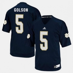 Men Notre Dame Fighting Irish Everett Golson College Football Blue Jersey