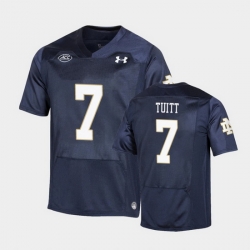 Men Notre Dame Fighting Irish Stephon Tuitt Replica Navy College Football Playoff Jersey