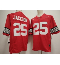 Men Ohio State Buckeyes 25 Lamar Bo Jackson Red 2026 F U S E Limited Stitched Jersey Men Ohio State Buckeyes 25 Lamar Bo Jackson Red 2026 F U S E Limited Stitched Jersey