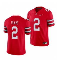 Ohio State Buckeyes Chris Olave Scarlet Game Men'S Jersey