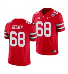 Ohio State Buckeyes Taylor Decker Scarlet 2021 Sugar Bowl College Football Jersey