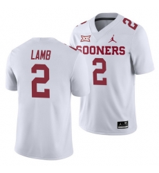 Oklahoma Sooners Ceedee Lamb White College Football Men'S Jersey