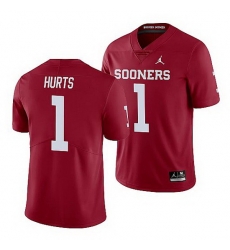 Oklahoma Sooners Jalen Hurts Crimson Limited Men'S Jersey