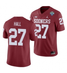 Oklahoma Sooners Jeremiah Hall Crimson 2020 Cotton Bowl Men'S Jersey