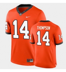 Men Oklahoma State Cowboys Peyton Thompson College Football Orange Game Jersey