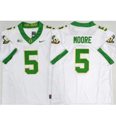 Men Oregon Ducks 5 Dakorien Moore White 2026 F U S E  Stitched Jersey