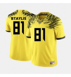 Men Oregon Ducks Evan Baylis College Football Yellow Jersey