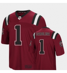 Men South Carolina Gamecocks 1 Garnet Foos Ball Football Colosseum Jersey