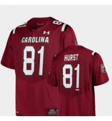 Men South Carolina Gamecocks Hayden Hurst 81 Garnet Alumni Football Game Replica Jersey