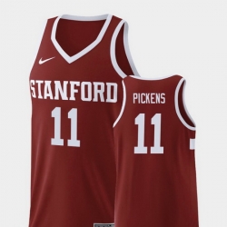 Men Stanford Cardinal Dorian Pickens Wine Replica College Basketball Jersey