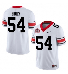 2020 Men #54 Cade Brock Georgia Bulldogs 1980 National Champions 40th Anniversary College Football