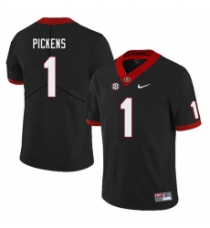 Men #1 George Pickens Georgia Bulldogs College Football Jerseys Sale-Black