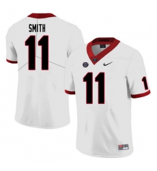 Men #11 Arian Smith Georgia Bulldogs College Football Jerseys Sale-White