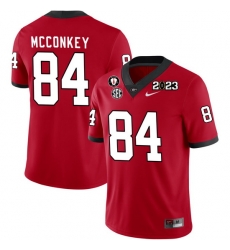 Men #84 Ladd McConkey Georgia Bulldogs 2022-23 CTP National Championship Football Jerseys