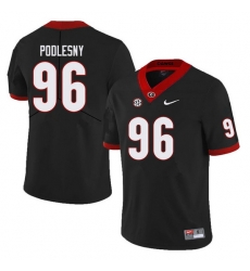 Men #96 Jack Podlesny Georgia Bulldogs College Football Jerseys Sale-Black