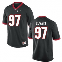 Men Georgia Bulldogs #97 Will Cowart College Football Jerseys-Black