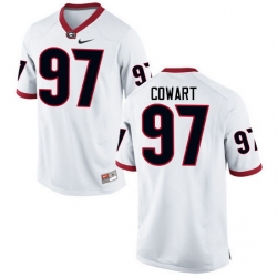 Men Georgia Bulldogs #97 Will Cowart College Football Jerseys-White