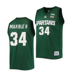 Michigan State Spartans Julius Marble Ii Green Alumni Commemorative Classic Jersey